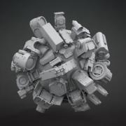 Модели оптики и панелей из Mega Mech Pack